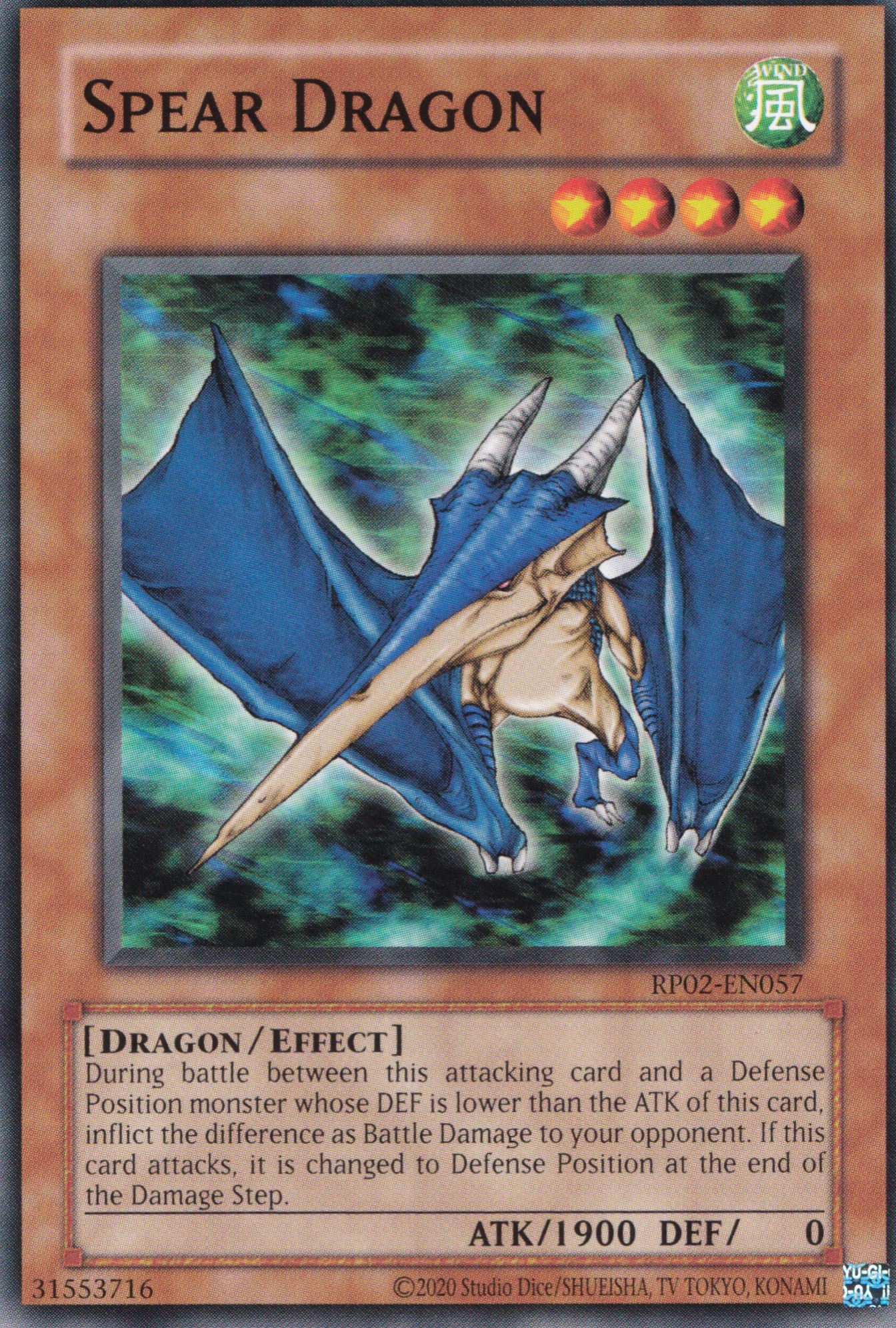 Spear Dragon - Common Yu-Gi-Oh! Card - RP02-EN057 - NM