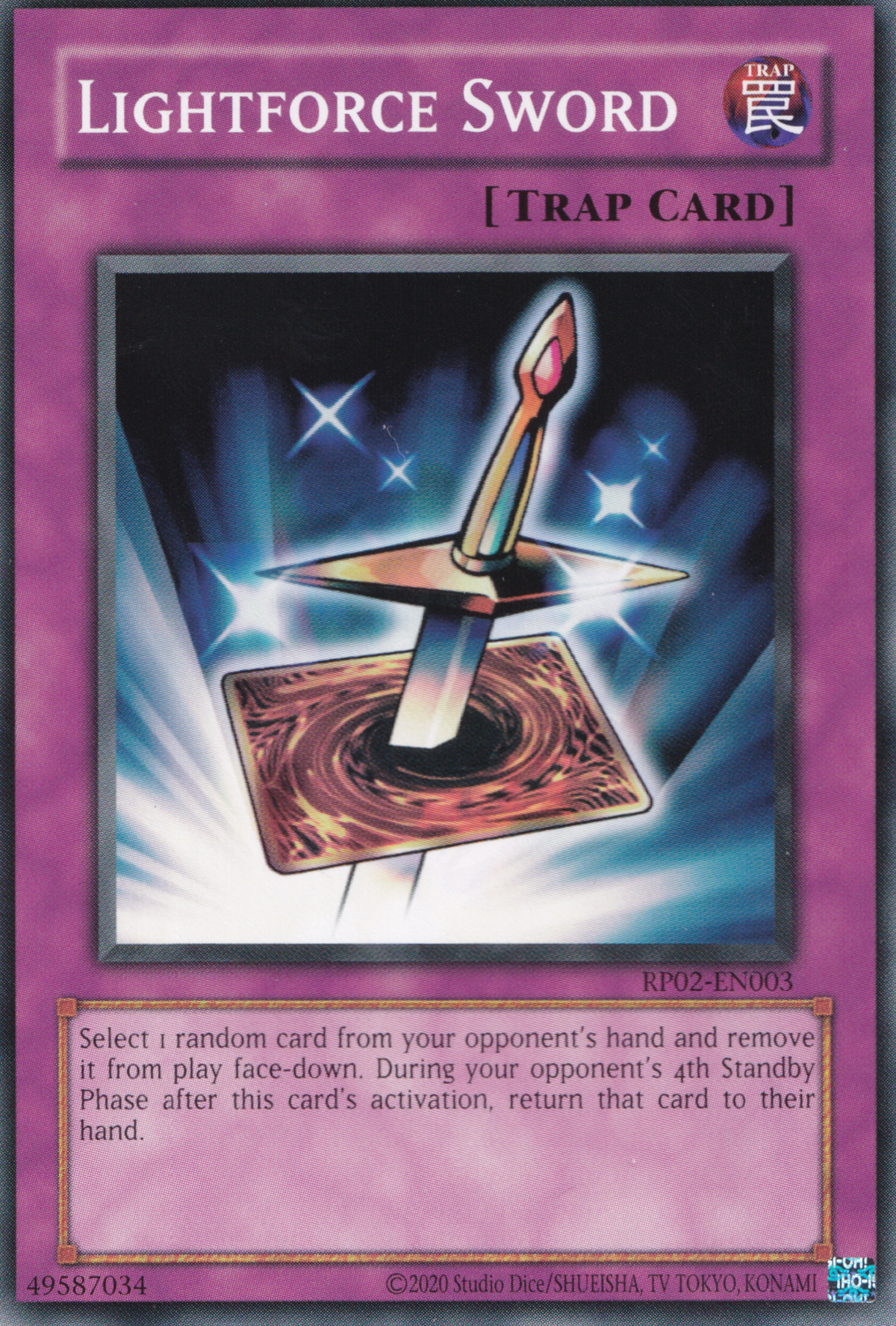 Lightforce Sword - Common Yu-Gi-Oh! Card - RP02-EN003 - NM