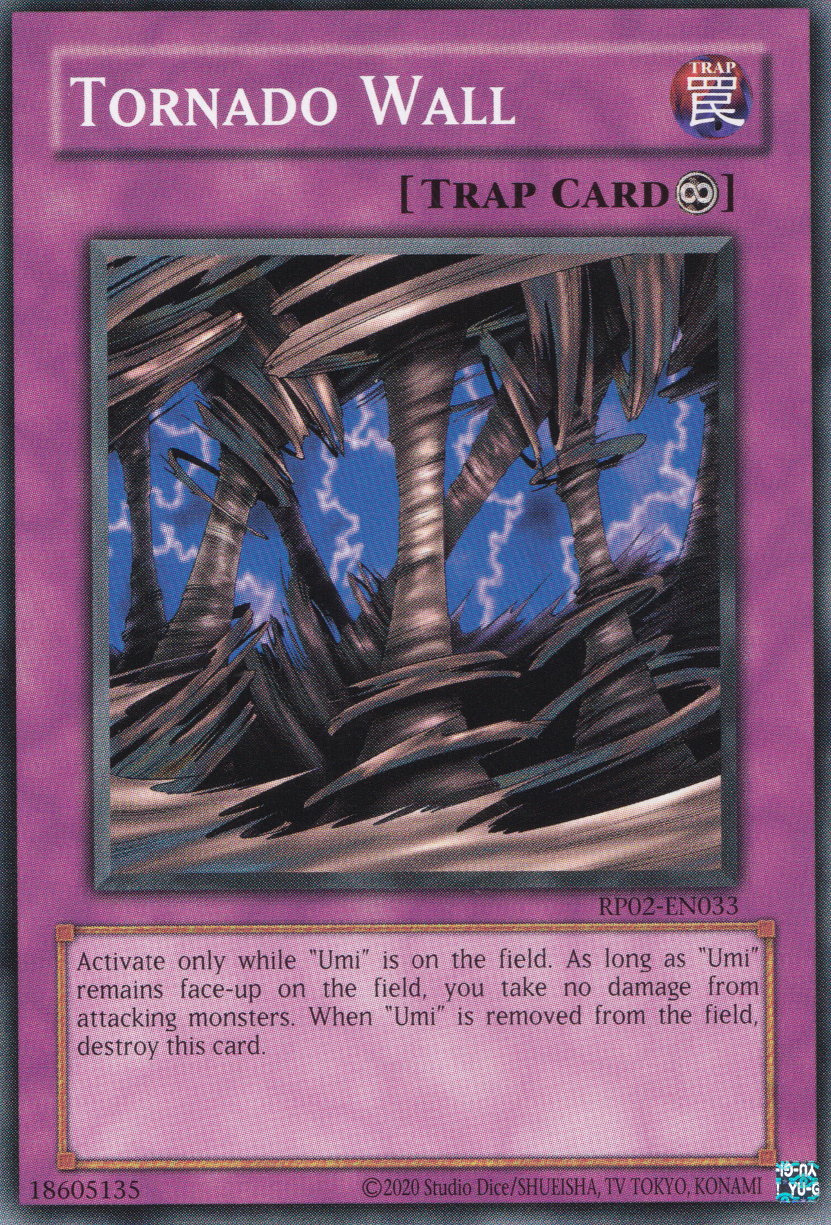 Tornado Wall - Common Yu-Gi-Oh! Card - RP02-EN033 - NM