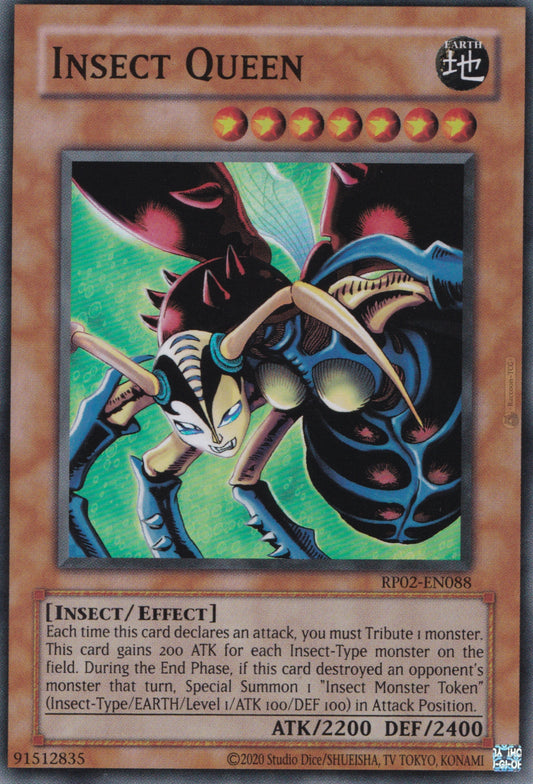 Insect Queen - Super Rare Yu-Gi-Oh! Card - RP02-EN088 - NM