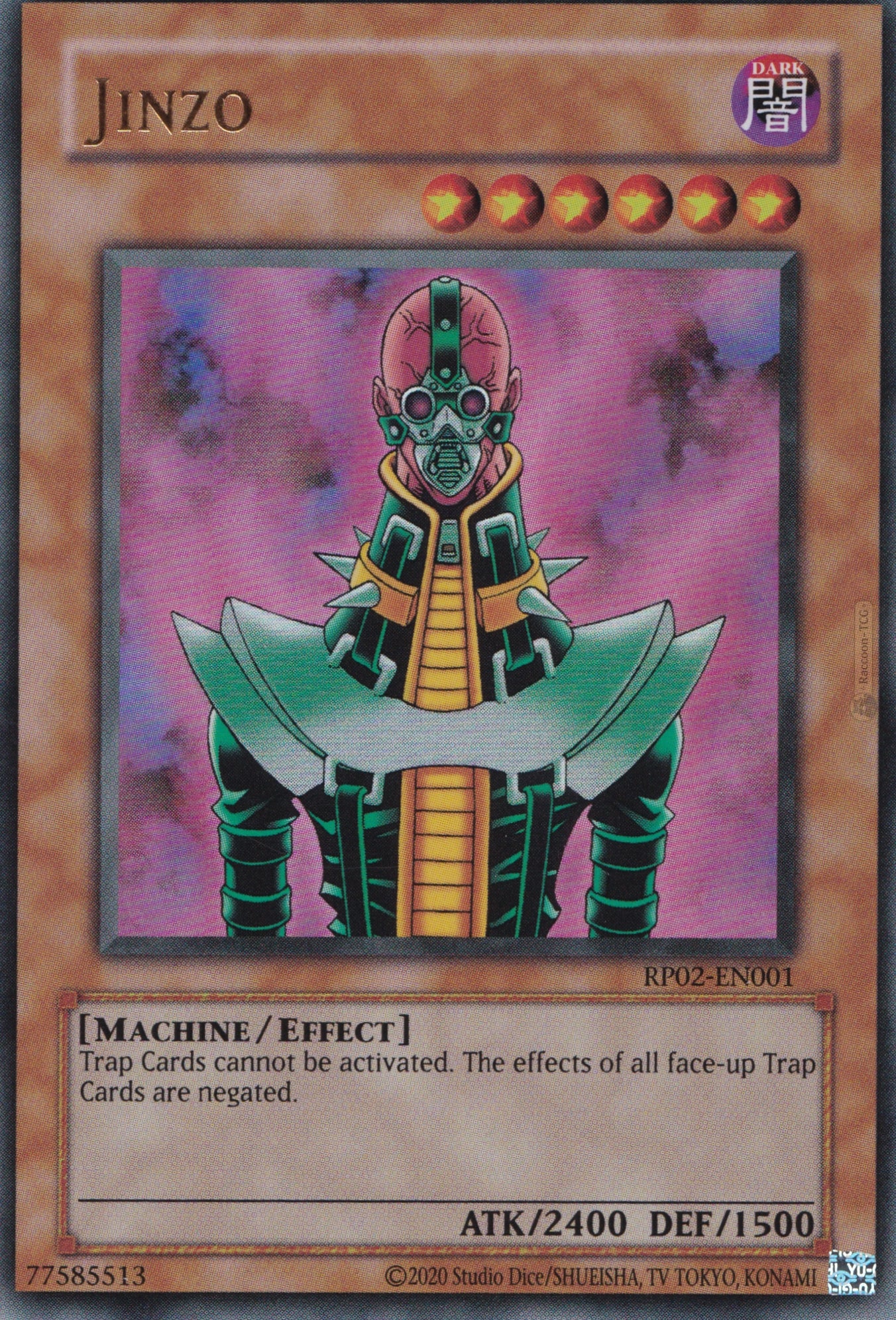 Jinzo - Ultra Rare Yu-Gi-Oh! Card - RP02-EN001 - NM