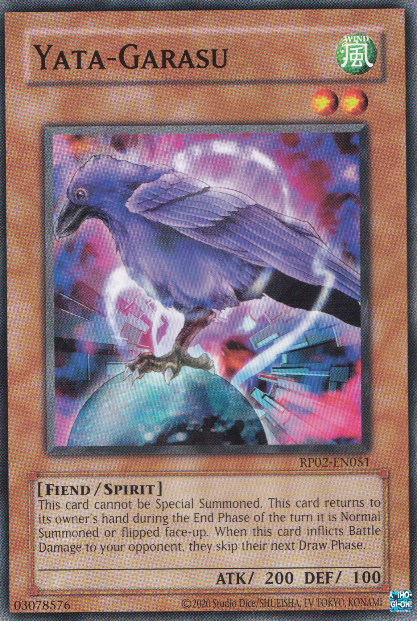Yata-Garasu - Common Yu-Gi-Oh! Card - RP02-EN051 - NM