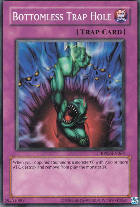 Bottomless Trap Hole - Common Yu-Gi-Oh! Card - RP02-EN064 - NM