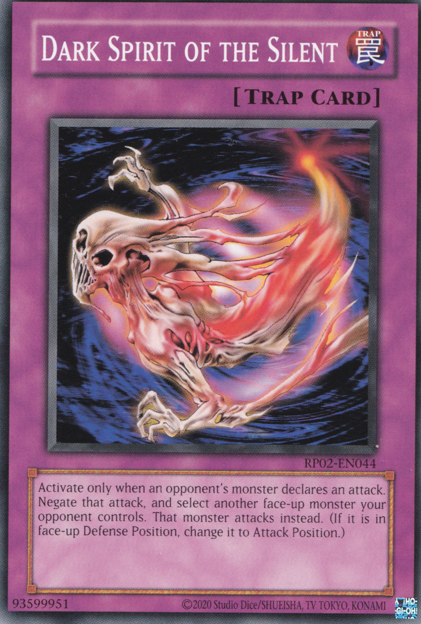 Dark Spirit of The Silent - Common Yu-Gi-Oh! Card - RP02-EN044 - NM