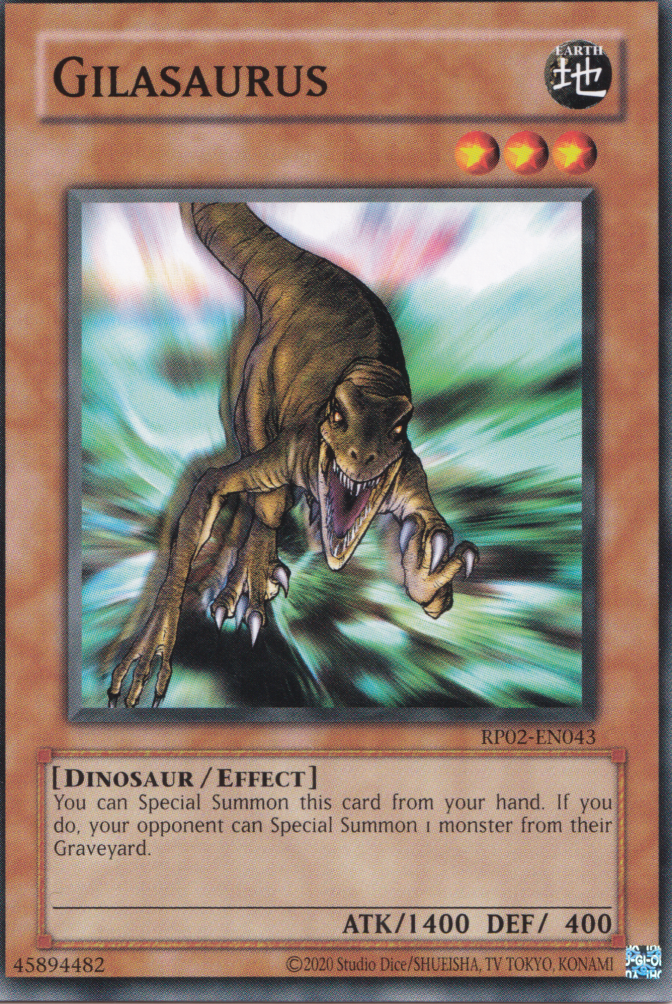 Gilasaurus - Common Yu-Gi-Oh! Card - RP02-EN043 - NM