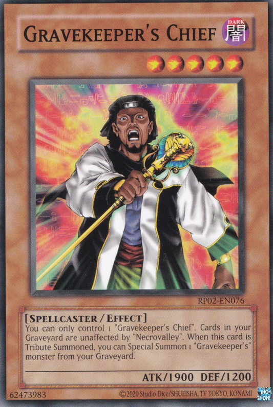 Gravekeeper's Chief - Common Yu-Gi-Oh! Card - RP02-EN076 - NM