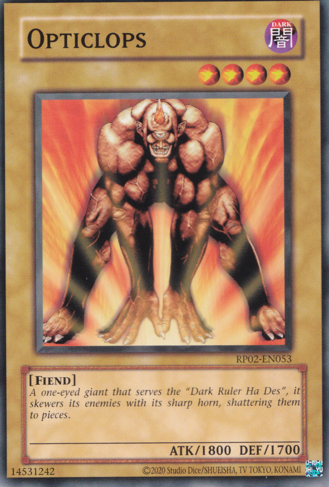 Opticlops - Common Yu-Gi-Oh! Card - RP02-EN053 - NM
