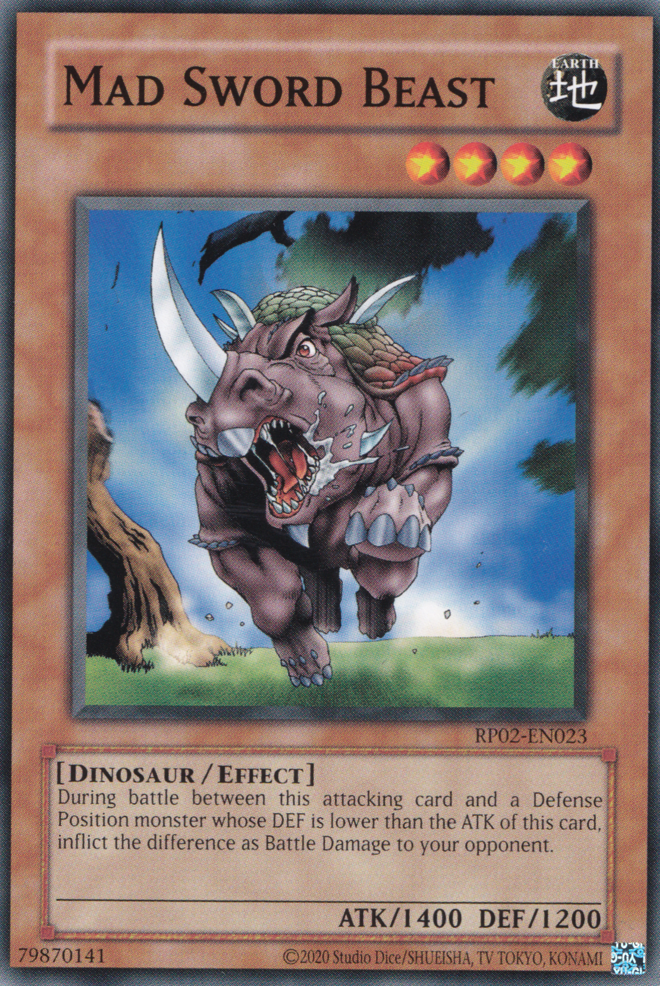 Mad Sword Beast - Common Yu-Gi-Oh! Card - RP02-EN023 - NM