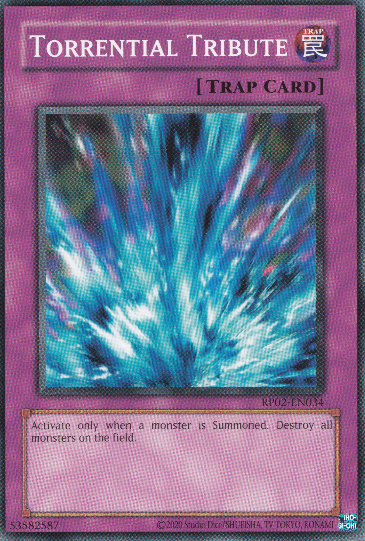 Torrential Tribute - Common Yu-Gi-Oh! Card - RP02-EN034 - NM