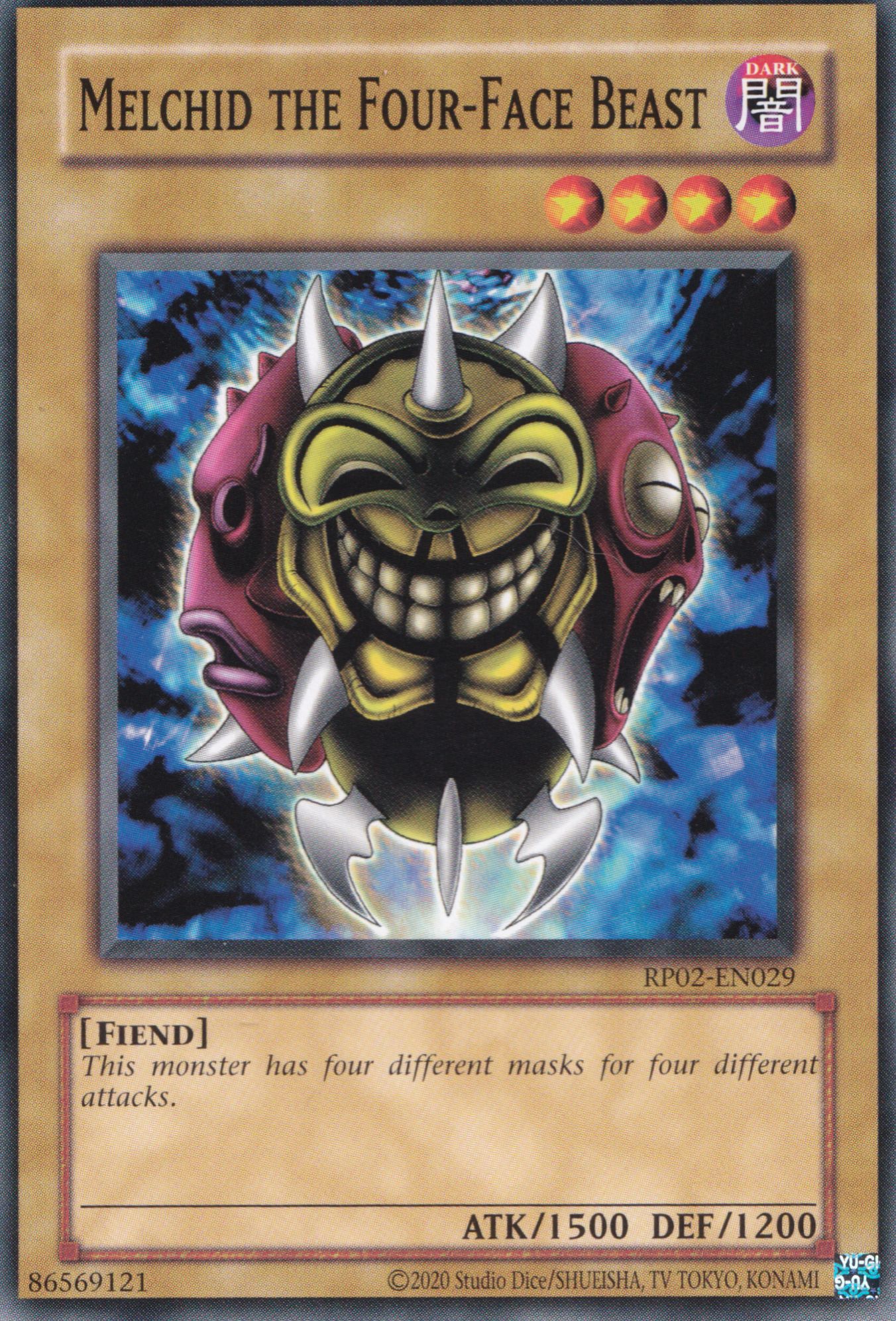 Melchid The Four-Face Beast - Common Yu-Gi-Oh! Card - RP02-EN029 - NM