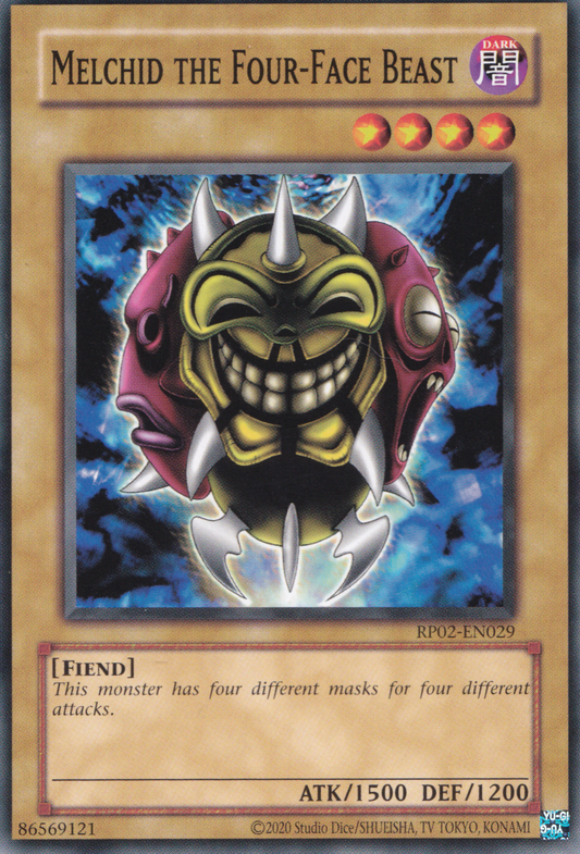 Melchid The Four-Face Beast - Common Yu-Gi-Oh! Card - RP02-EN029 - NM