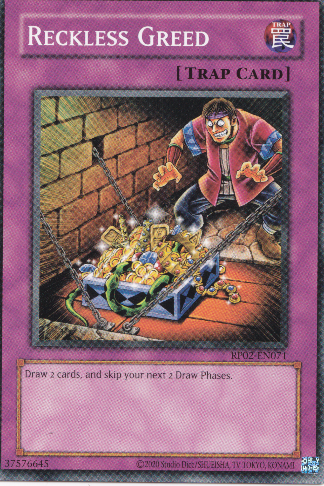 Reckless Greed - Common Yu-Gi-Oh! Card - RP02-EN071 - NM